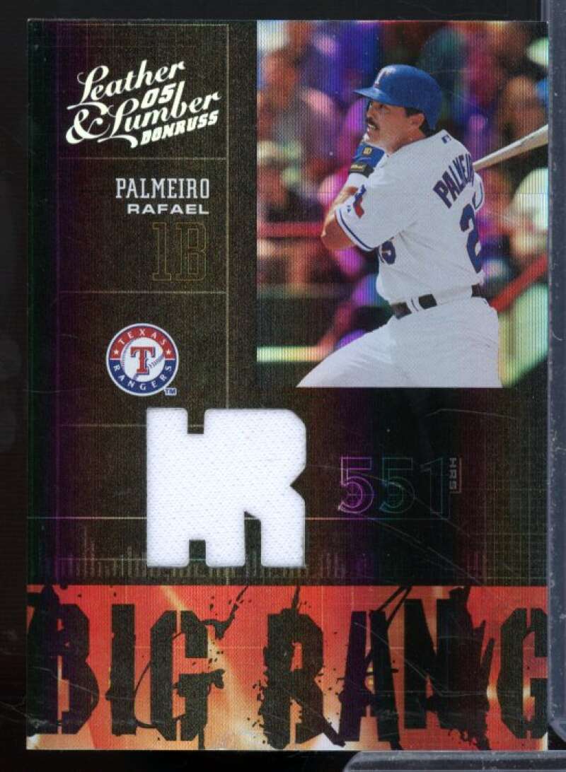 Rafael Palmeiro Pants Card 2005 Leather Lumber Big Bang Jersey #23  Image 1