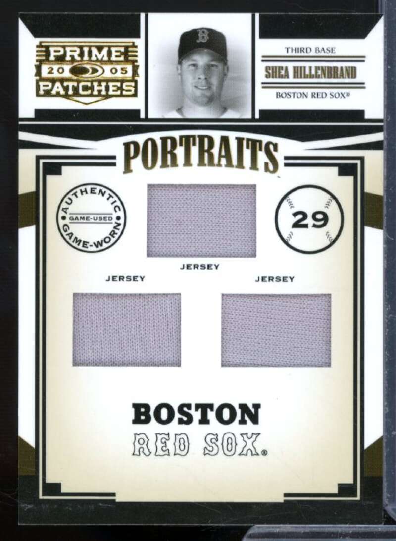 S.Hillenbrand J-J-J Card 2005 Prime Patches Portraits Triple Swatch #42  Image 1