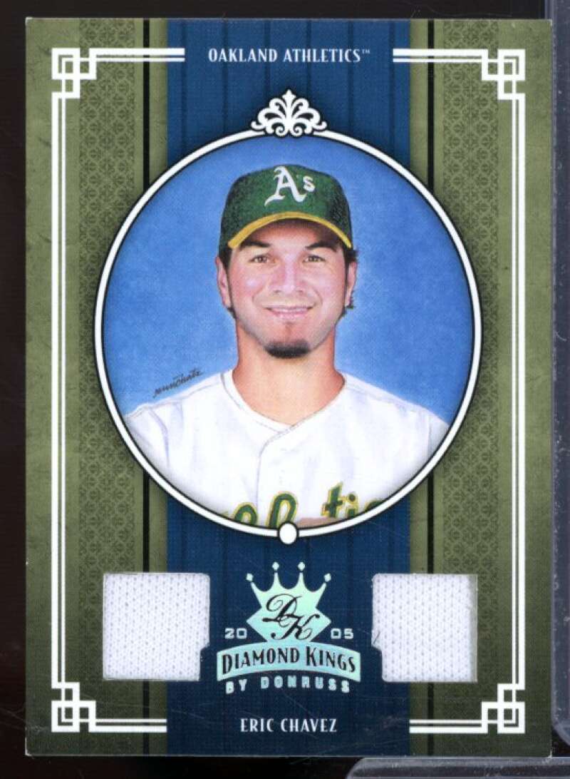 Eric Chavez Jsy-Jsy Card 2005 Diamond Kings Materials Silver #380  Image 1