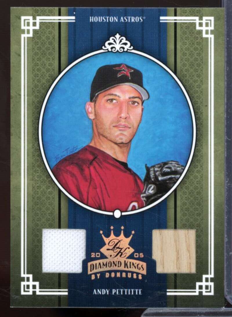 Andy Pettitte Bat-Jsy Card 2005 Diamond Kings Materials Bronze #349  Image 1