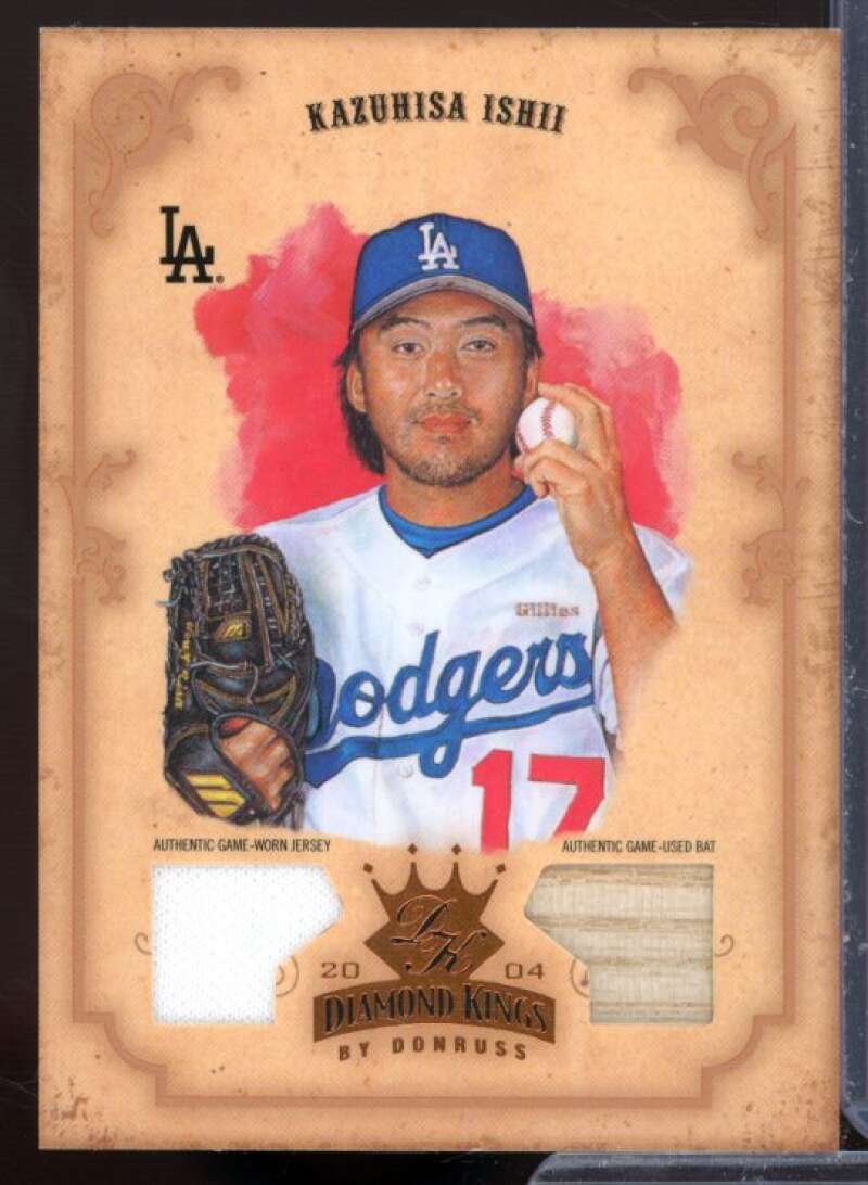 Kazuhisa Ishii Bat-Jsy Card 2004 Diamond Kings DK Materials Bronze #47  Image 1