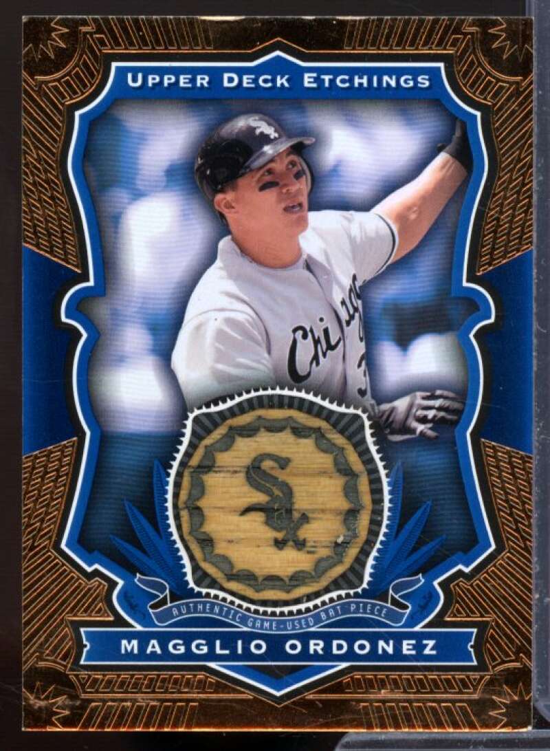 Magglio Ordonez Card 2004 Upper Deck Etchings Game Bat Blue #MO  Image 1