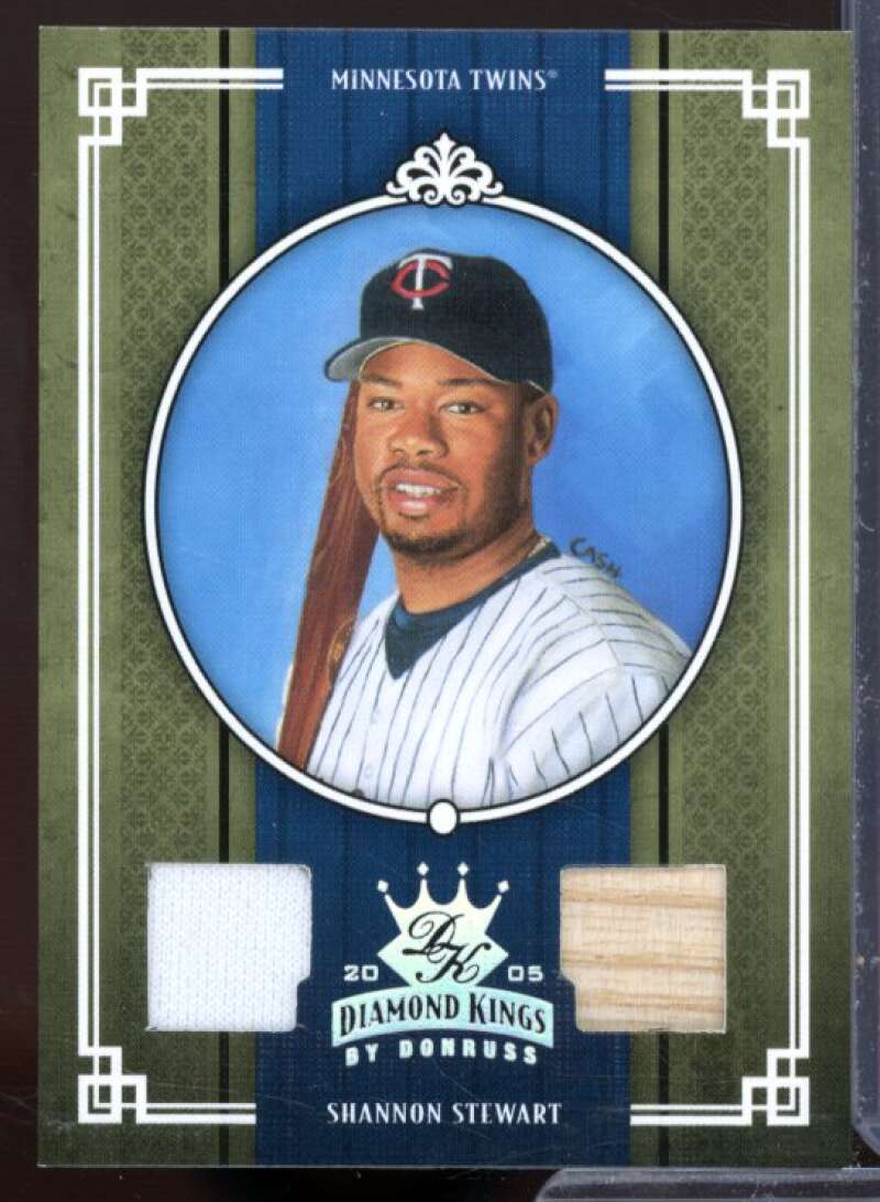 Shannon Stewart Bat-Jsy Card 2005 Diamond Kings Materials Silver #360  Image 1