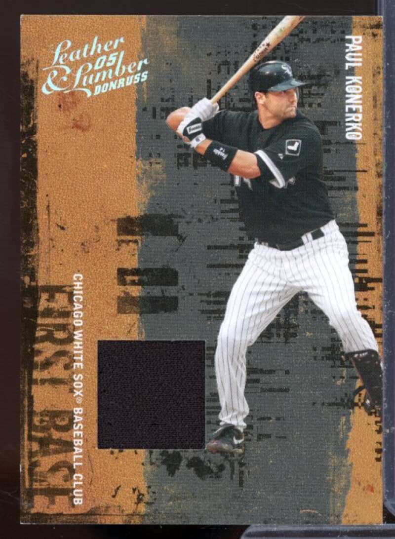 Paul Konerko Card 2005 Leather and Lumber Materials Jersey #108  Image 1