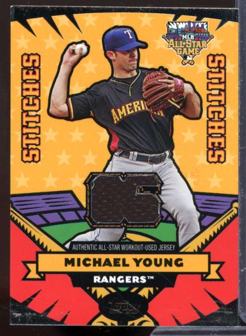 Michael Young Jsy Card 2006 Topps Update All Star Stitches #MY  Image 1