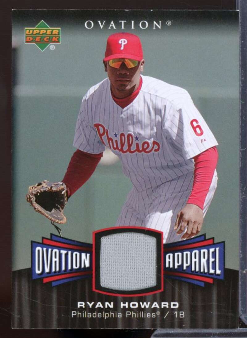 Ryan Howard Jsy Card 2006 Upper Deck Ovation Apparel #RH  Image 1