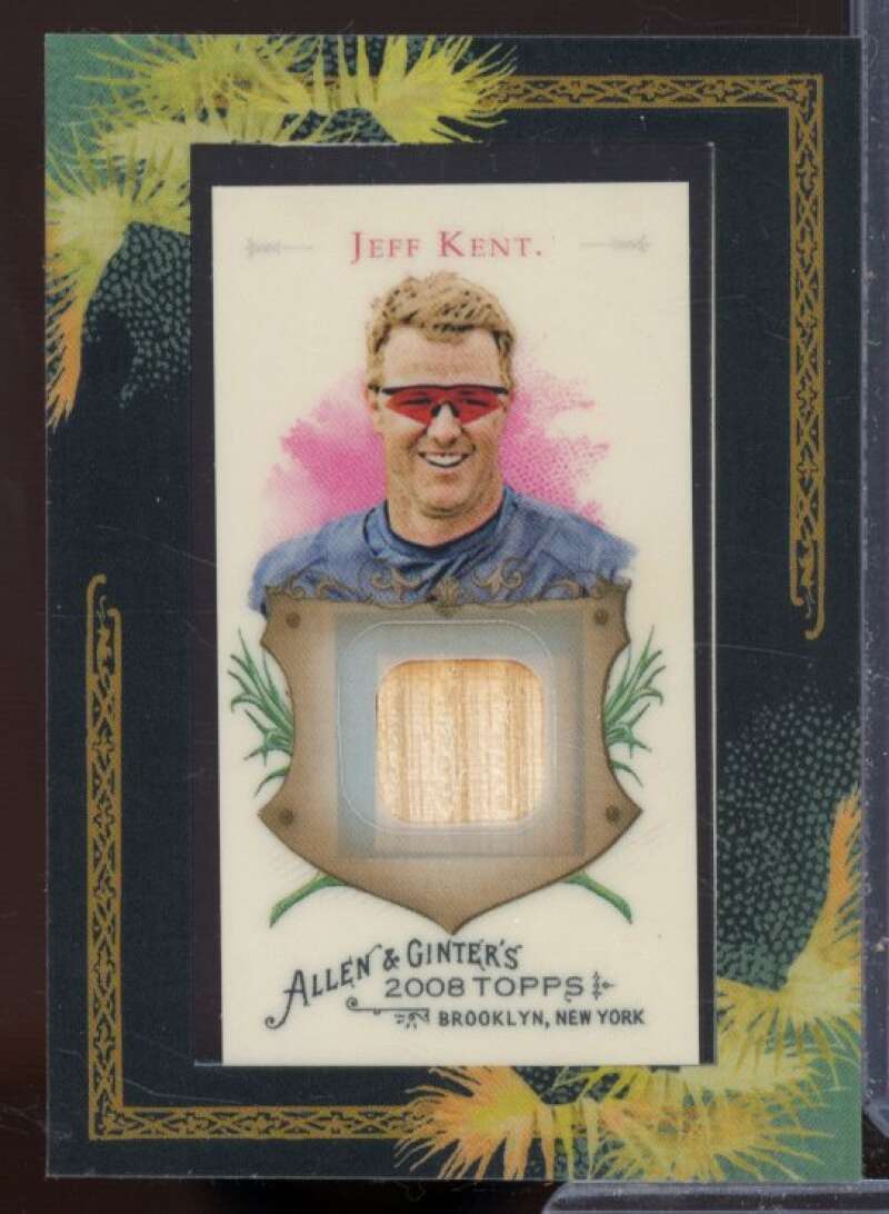 Jeff Kent Bat B Card 2008 Topps Allen and Ginter Relics #JK  Image 1
