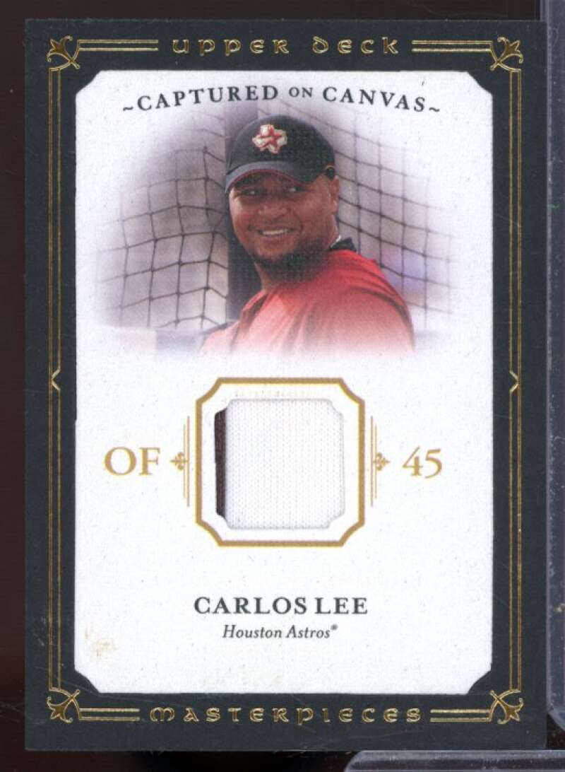 Carlos Lee Card 2008 UD Masterpieces Captured on Canvas #CL  Image 1