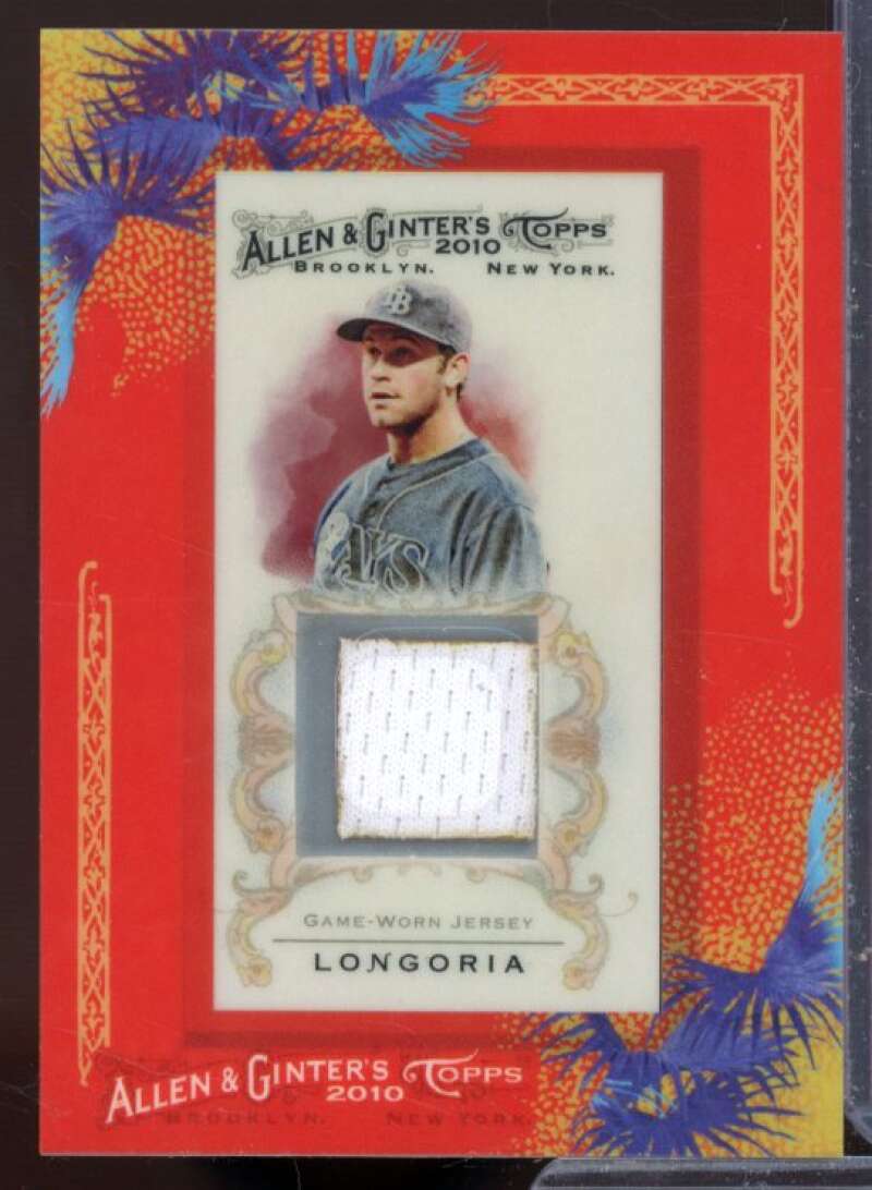 Evan Longoria Card 2010 Topps Allen and Ginter Relics #EL  Image 1