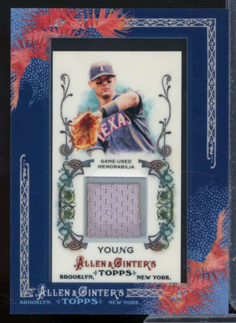 Michael Young Jsy Card 2011 Topps Allen and Ginter Relics #MY2  Image 1