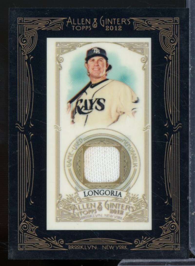 Evan Longoria Card 2012 Topps Allen and Ginter Relics #ELO  Image 1