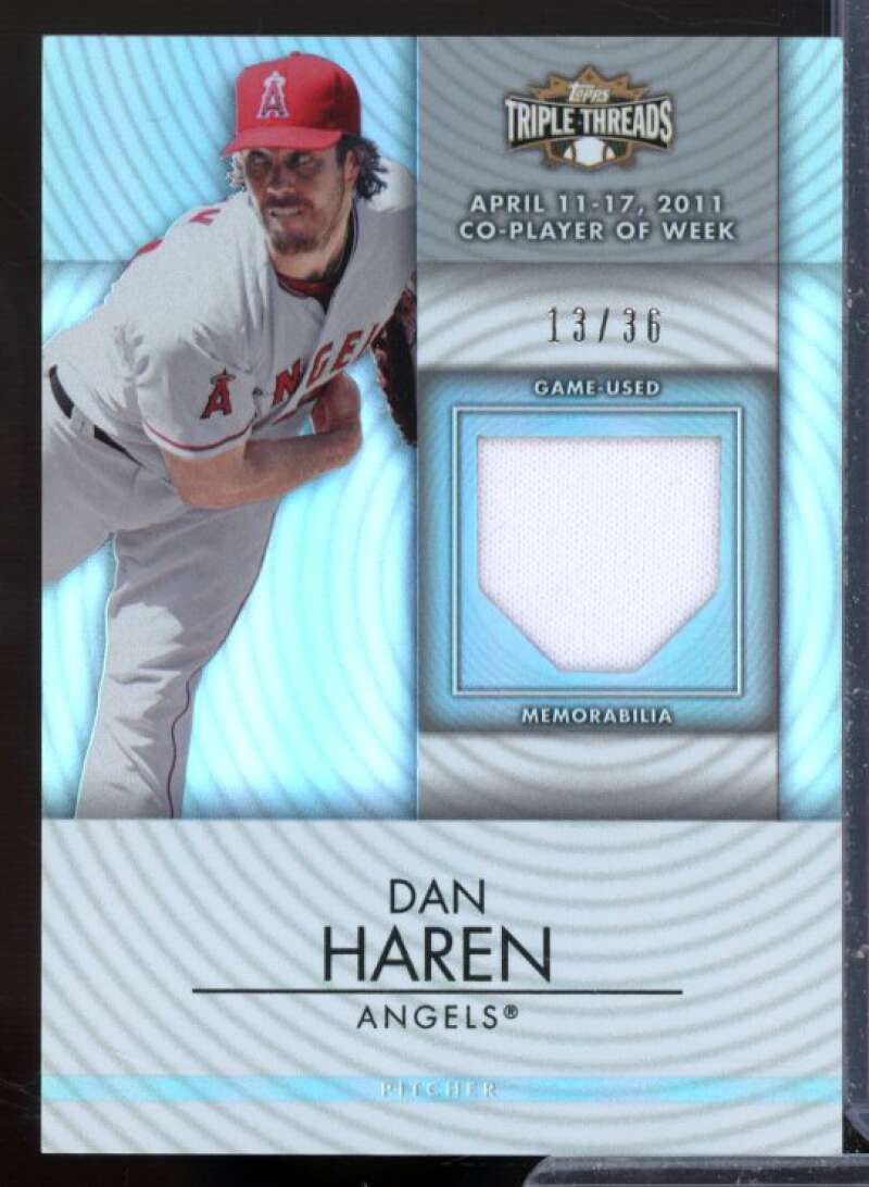 Dan Haren Card 2012 Topps Triple Threads Unity Relics #UR11  Image 1