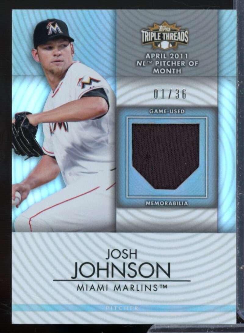 Josh Johnson Card 2012 Topps Triple Threads Unity Relics #UR55  Image 1