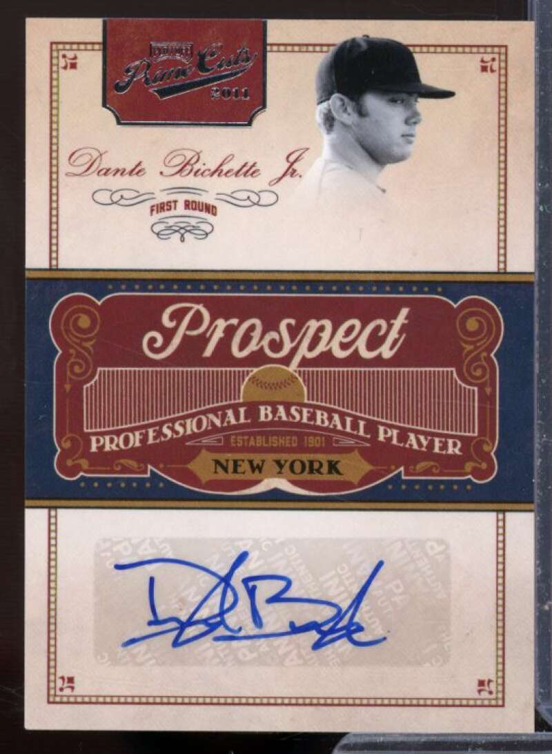 Dante Bichette Jr. Rookie Card 2011 Prime Cuts Prospect Signatures #DB  Image 1
