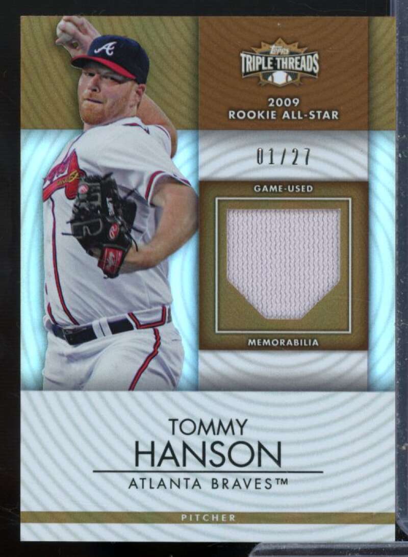 Tommy Hanson Card 2012 Topps Triple Threads Unity Relics Sepia #UR53  Image 1