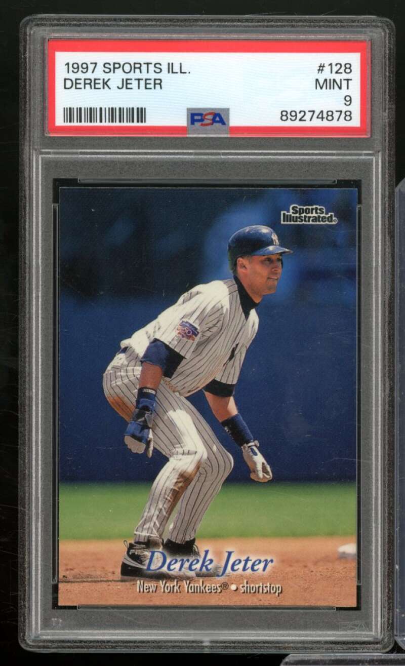 Derek Jeter Card 1997 Sports Illustrated #128 PSA 9 Image 1