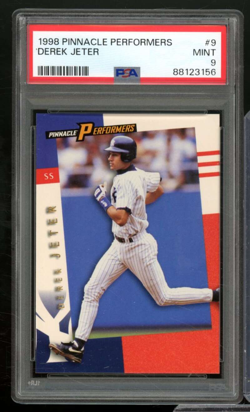 Derek Jeter Card 1998 Pinnacle Performers #9 PSA 9 Image 1