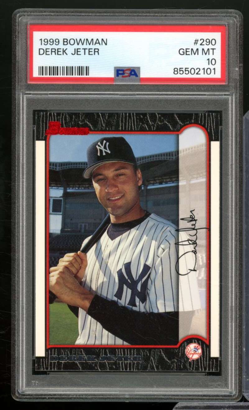 Derek Jeter Card 1999 Bowman #290 PSA 10 Image 1