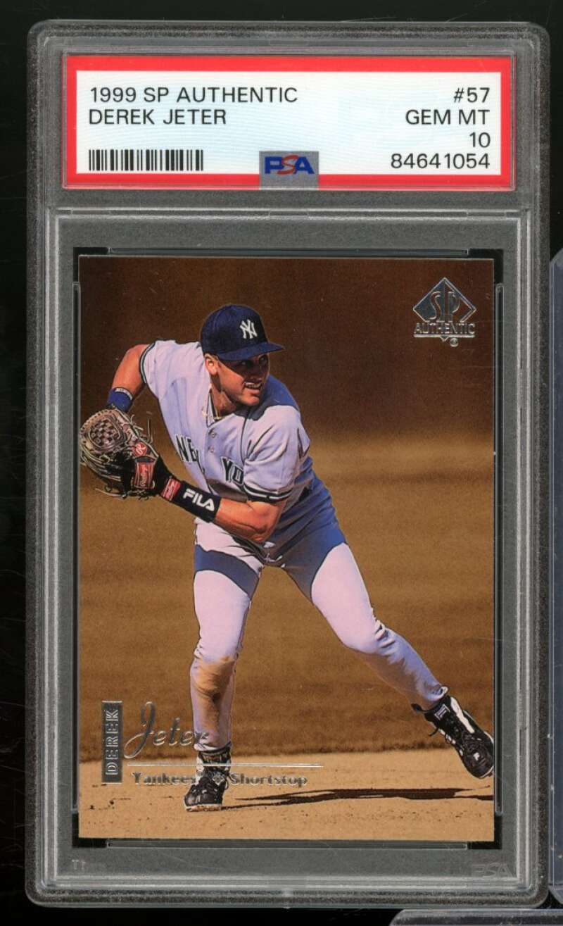 Derek Jeter Card 1999 SP Authentic #57 PSA 10 Image 1