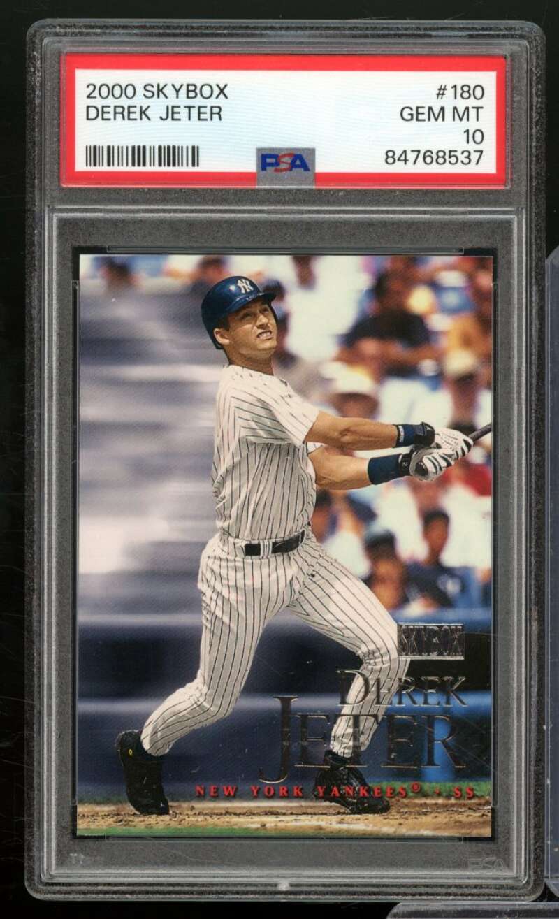 Derek Jeter Card 2000 Skybox #180 PSA 10 Image 1