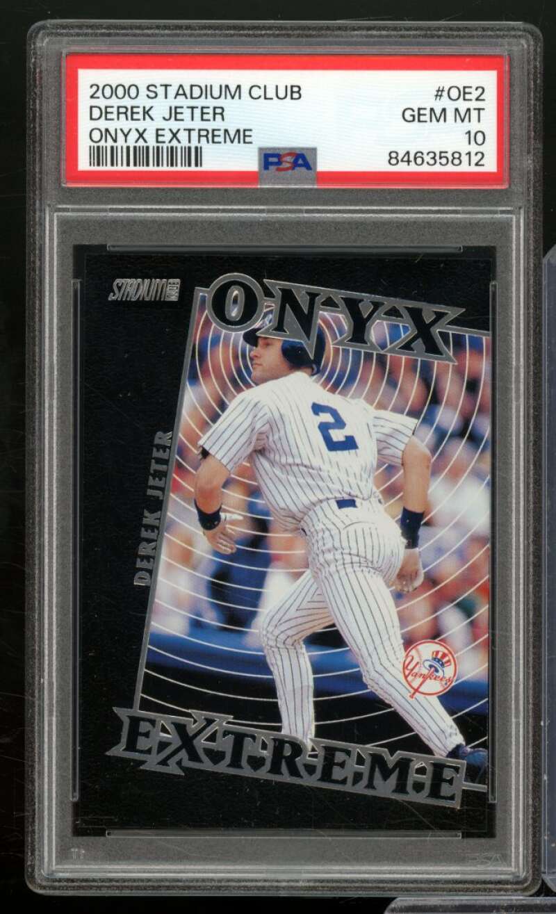 Derek Jeter Card 2000 Stadium Club #OE2 PSA 10 Image 1