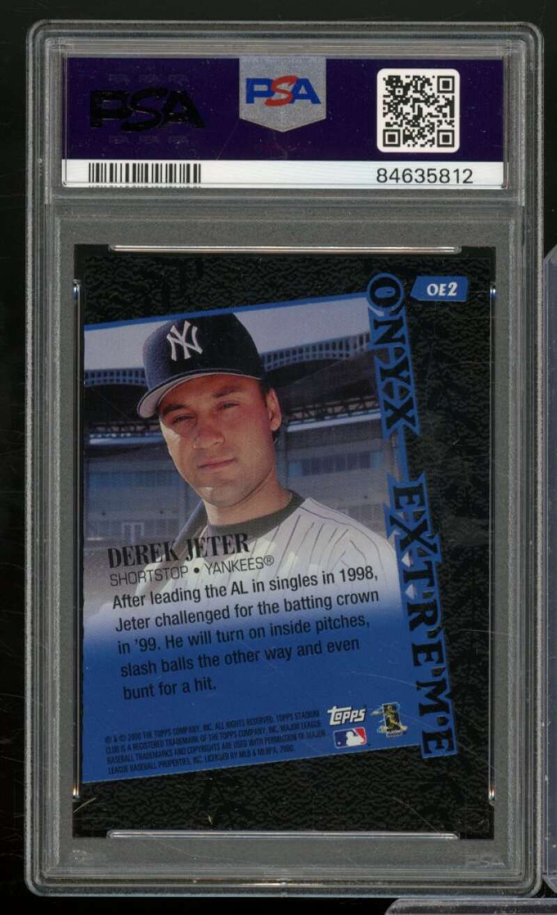 Derek Jeter Card 2000 Stadium Club #OE2 PSA 10 Image 2