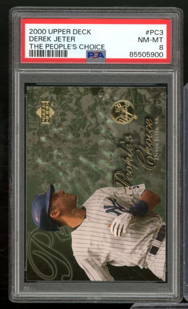 Derek Jeter Card 2000 Upper Deck #PC3 PSA 8 Image 1