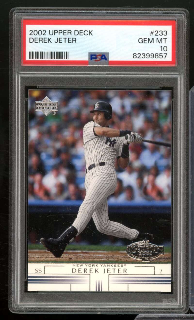 Derek Jeter Card 2002 Upper Deck #233 PSA 10 Image 1