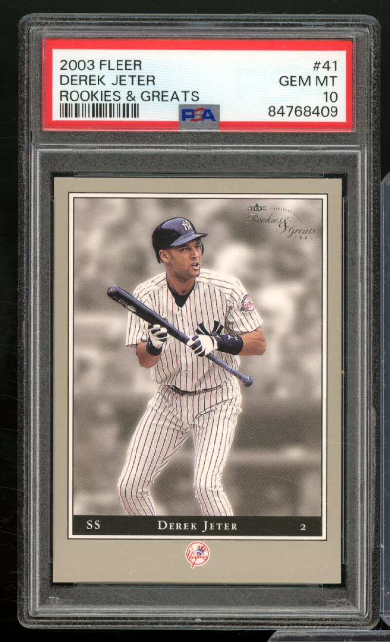 Derek Jeter Card 2003 Fleer #41 PSA 10 Image 1