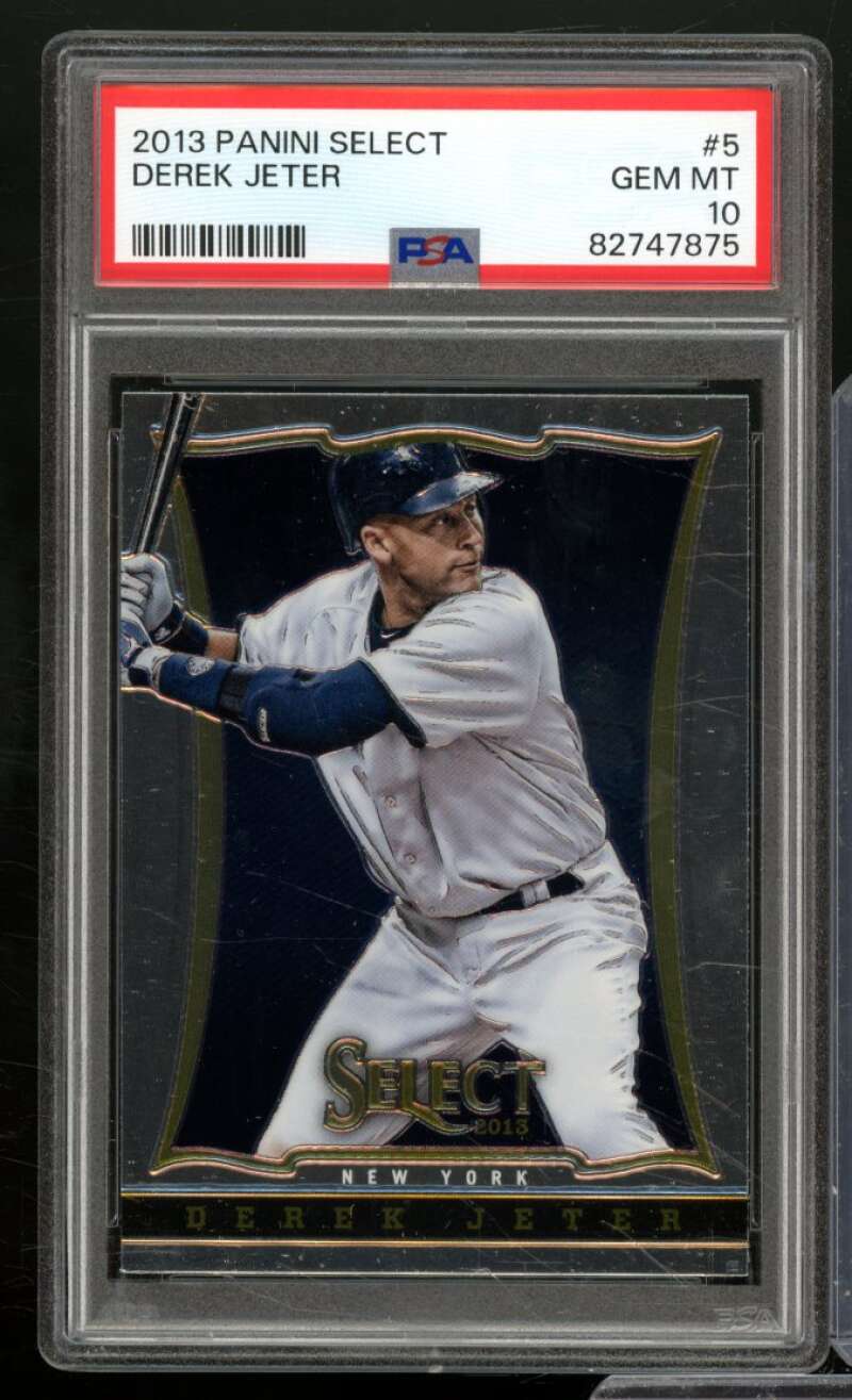 Derek Jeter Card 2013 Panini Select #5 PSA 10 Image 1