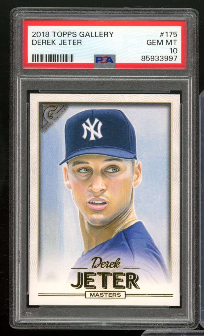 Derek Jeter Card 2018 Topps Gallery #175 PSA 10 Image 1