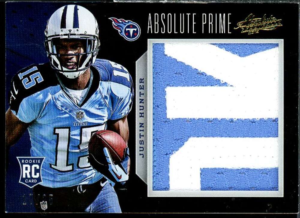 Justin Hunter Rookie 2013 Absolute Rookie Premiere Materials NFL Prime #216  Image 1