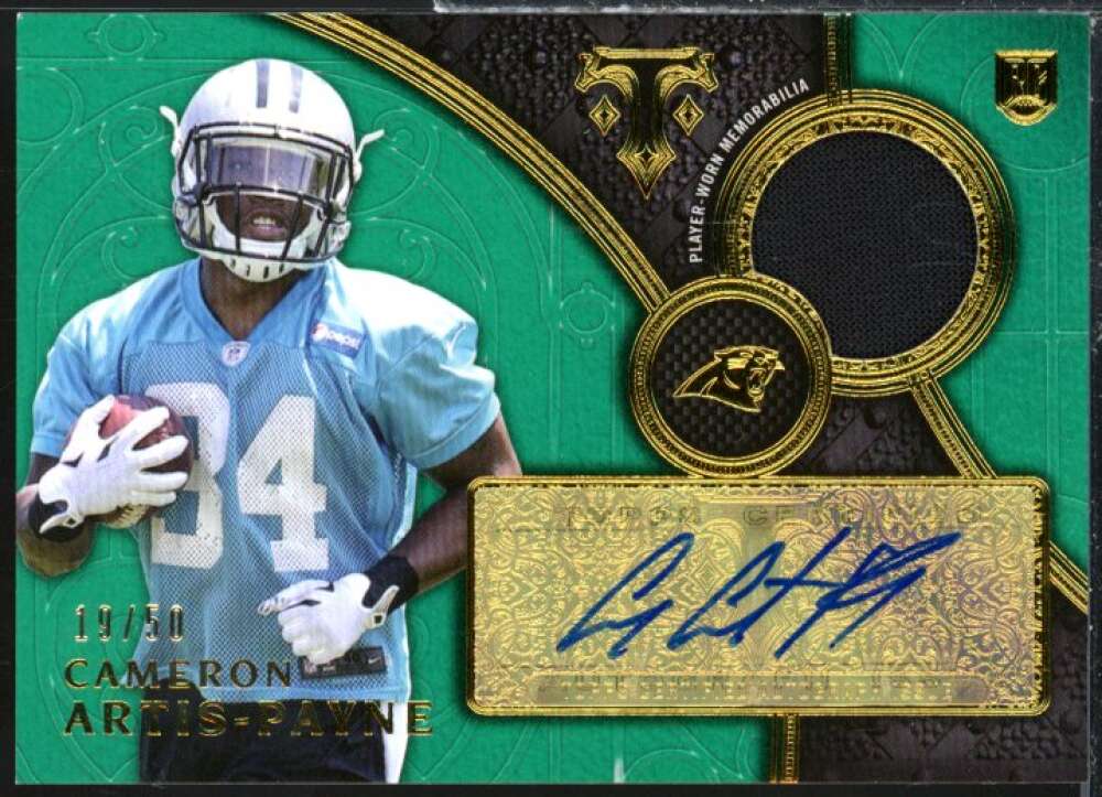 Cameron Artis-Payne 2015 Triple Threads Rookie Autograph Relics Emerald #TTRARCA  Image 1