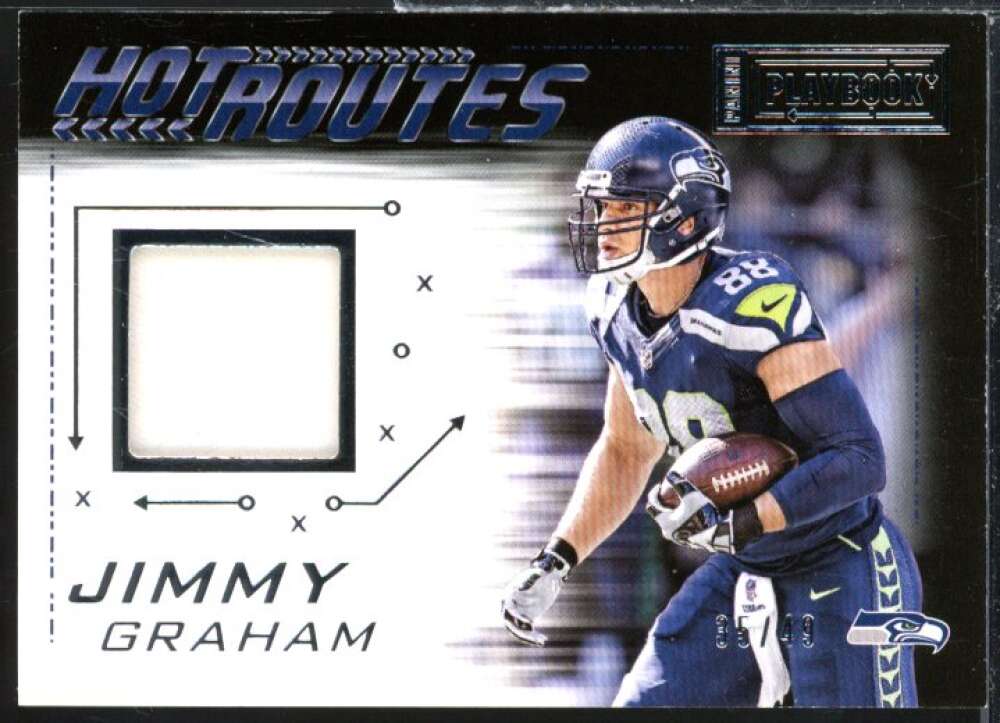 Jimmy Graham Card 2016 Panini Playbook Hot Routes Jerseys #31  Image 1