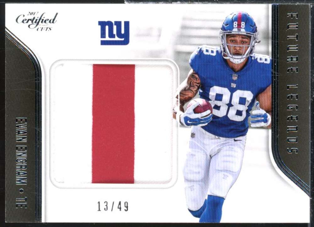 Evan Engram Card 2017 Certified Cuts Future Legends Memorabilia Silver #26  Image 1