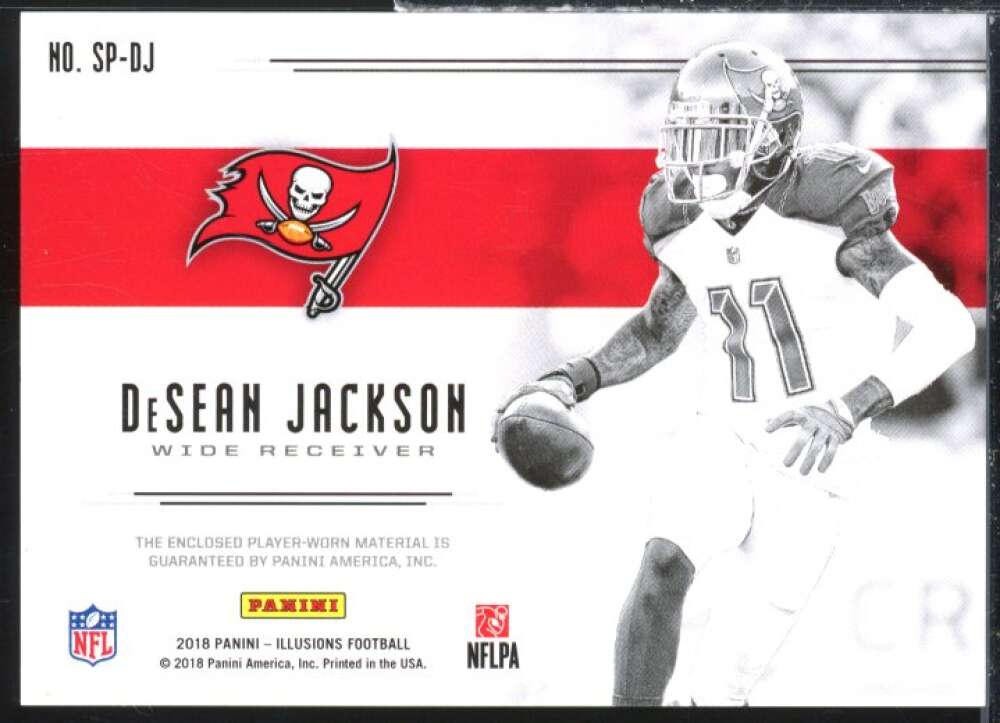 DeSean Jackson Card 2018 Panini Illusions Spotlight Memorabilia #2  Image 2