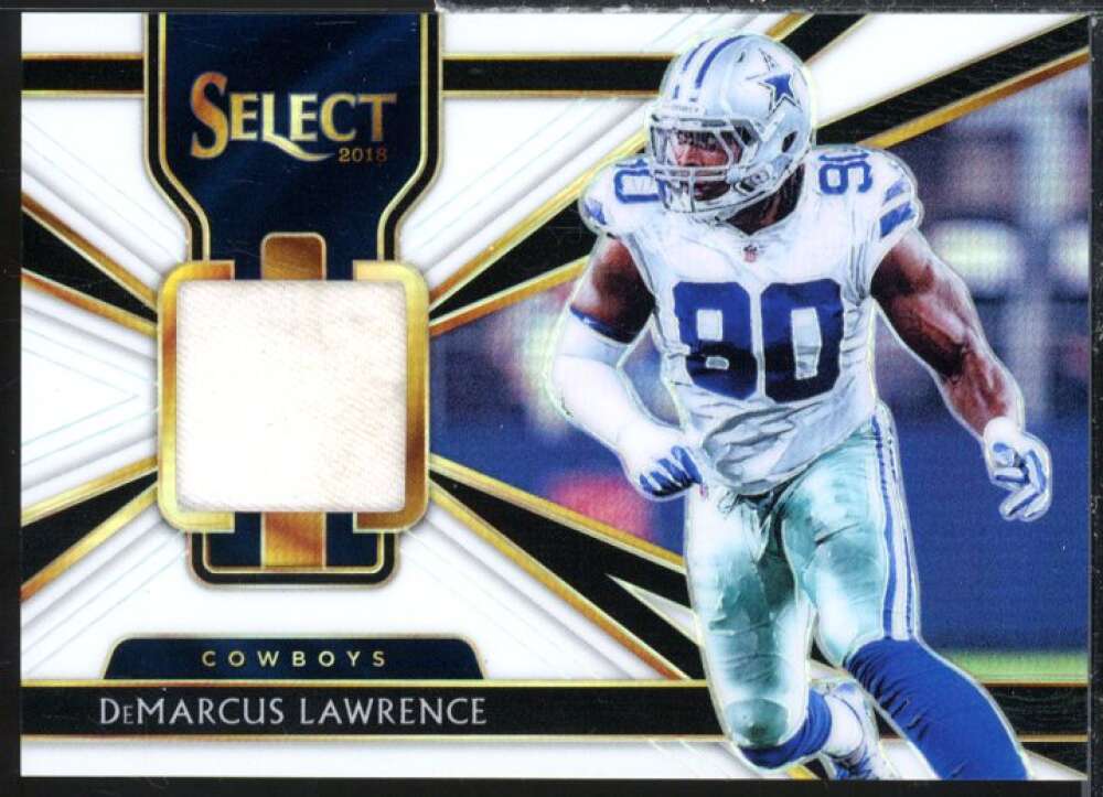 DeMarcus Lawrence Card 2018 Select Select Swatches Prizm White #51  Image 1