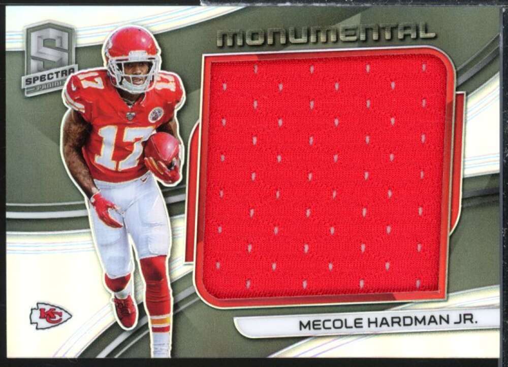 Mecole Hardman Jr. Card 2019 Panini Spectra Monumental Memorabilia #22  Image 1