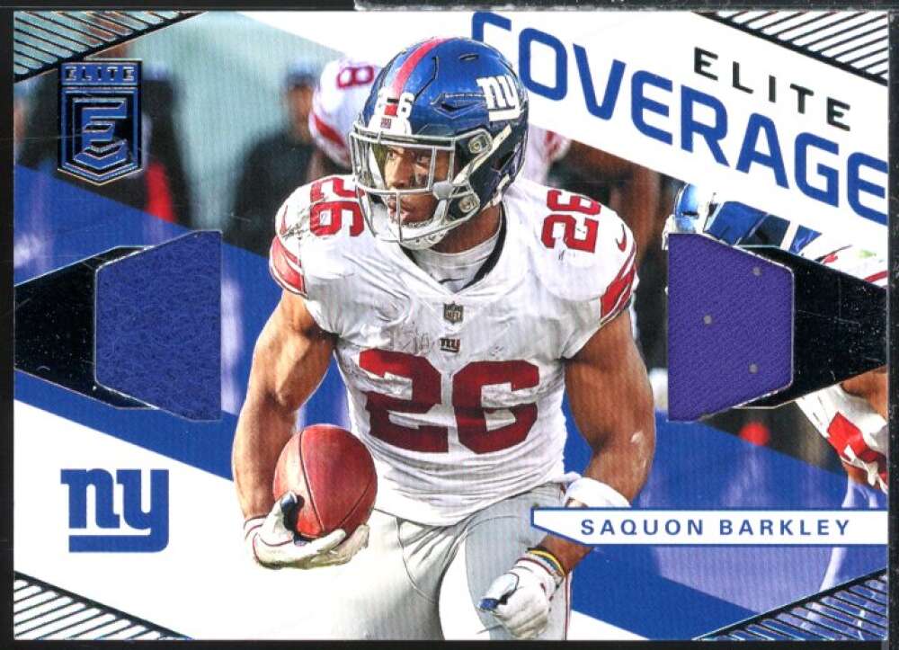 Saquon Barkley Card 2019 Elite Coverage Materials #16  Image 1