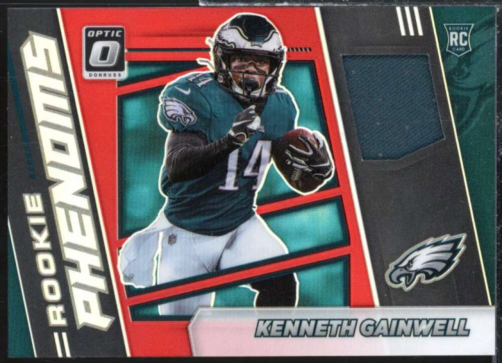 Kenneth Gainwell RC 2021 Donruss Optic Rookie Phenoms Jerseys Horizontal Red #39  Image 1