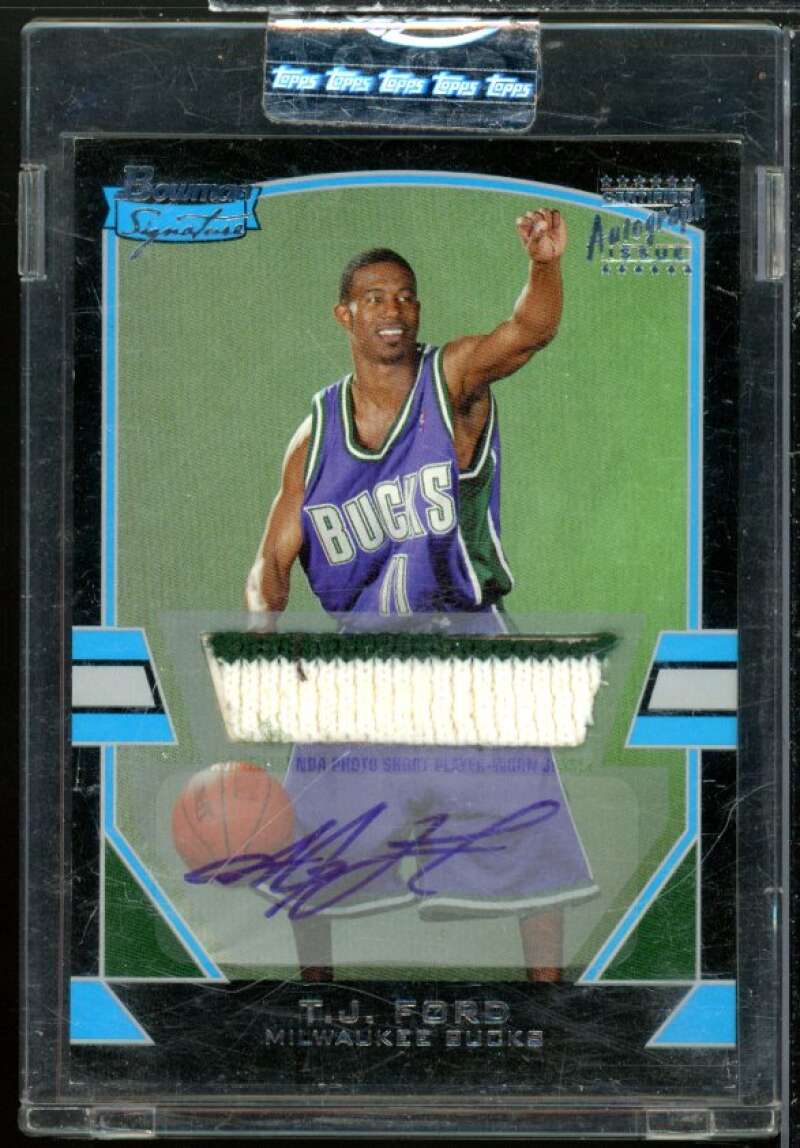 T.J. Ford JSY AU Rookie Card 2003-04 Bowman Signature Edition #81  Image 1