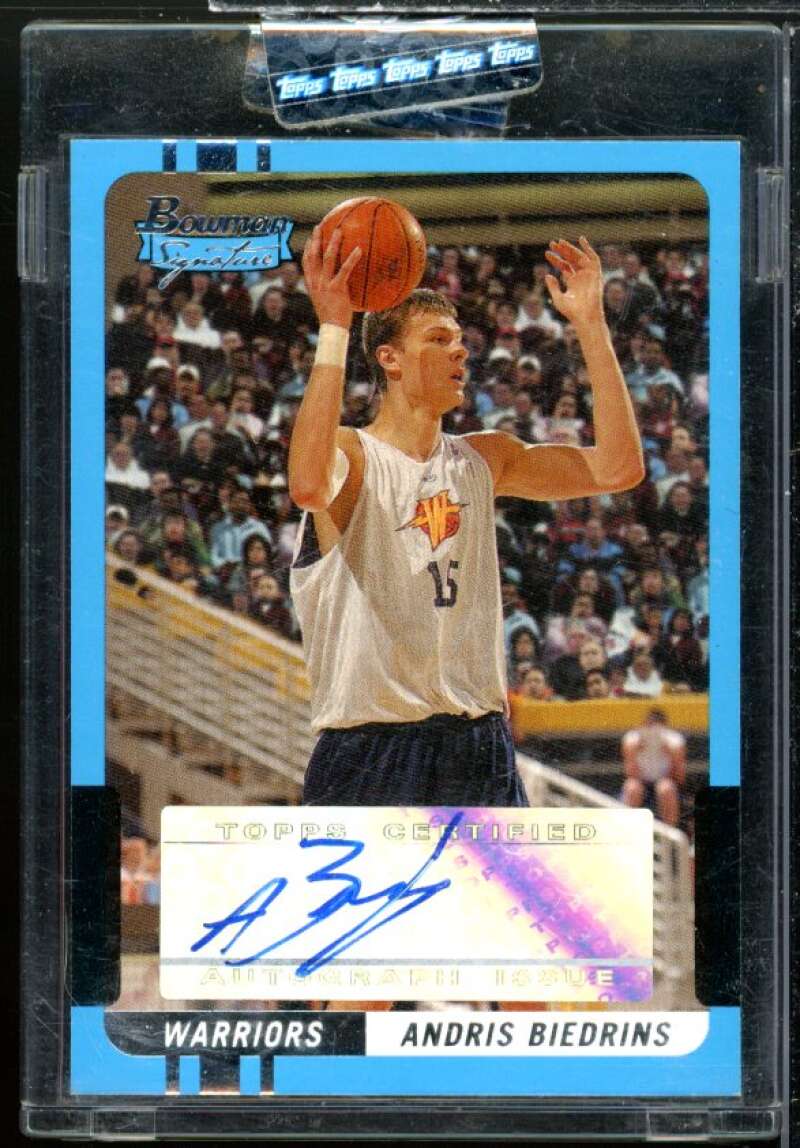 Andris Biedrins AU Rookie Card 2004-05 Bowman Signature Edition #88  Image 1