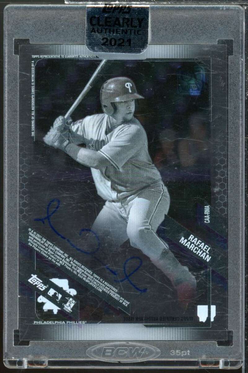 Rafael Marchan Rookie Card 2021 Topps Clearly Authentic Autographs #CAARMA  Image 2