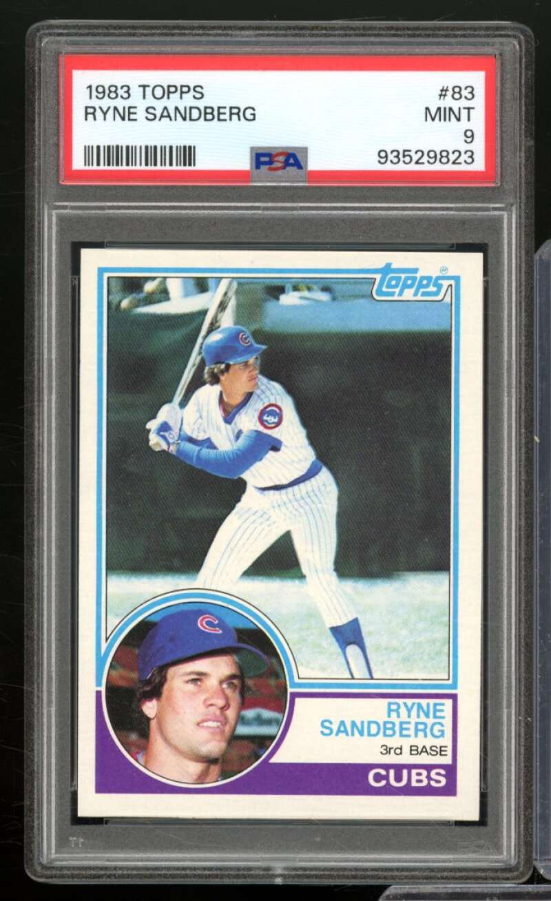 Ryne Sandberg Rookie Card 1983 Topps #83 PSA 9 Image 1