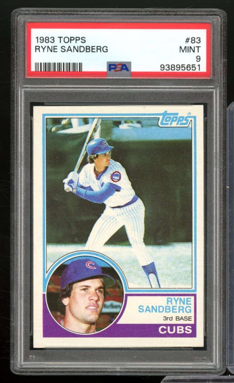 Ryne Sandberg Rookie Card 1983 Topps #83 PSA 9 Image 1