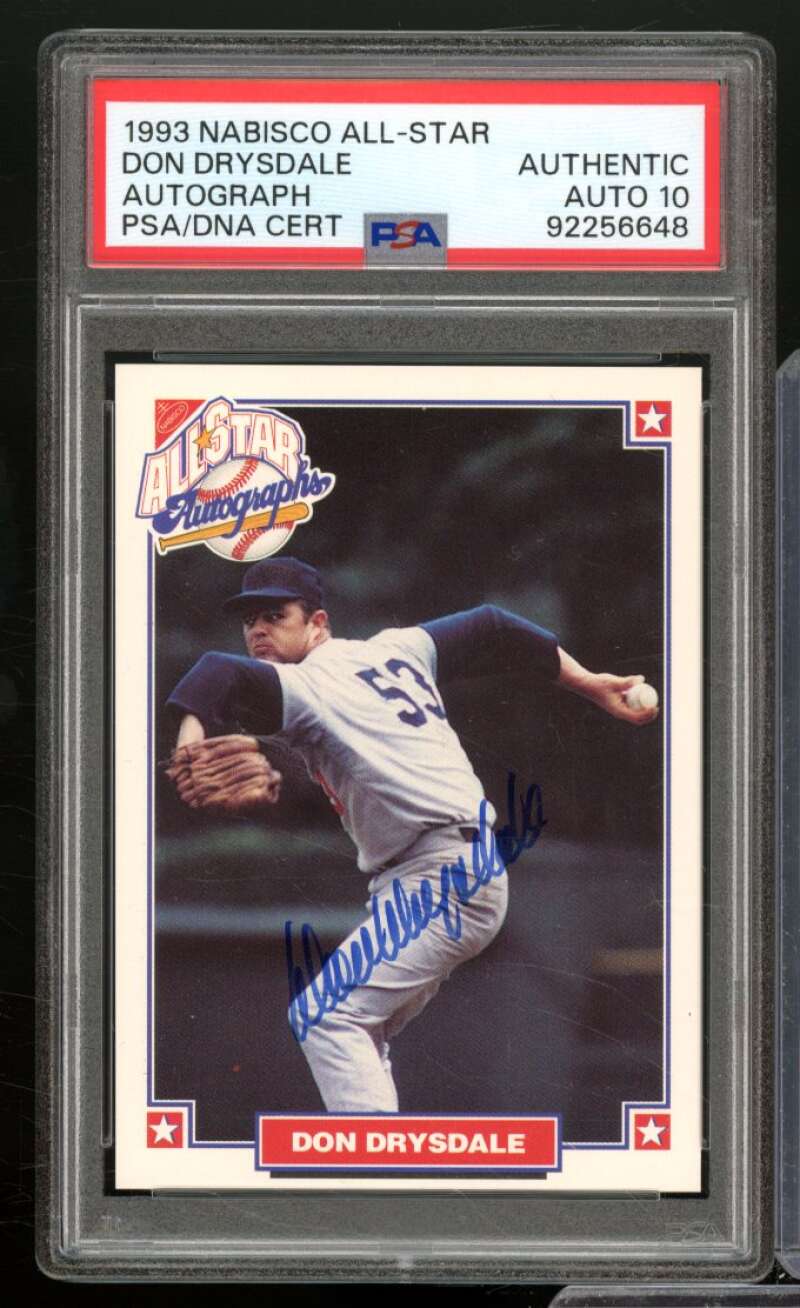 Don Drysdale 1993 Nabisco Autograph All-Star #nno PSA/DNA Authentic Auto 10 Image 1