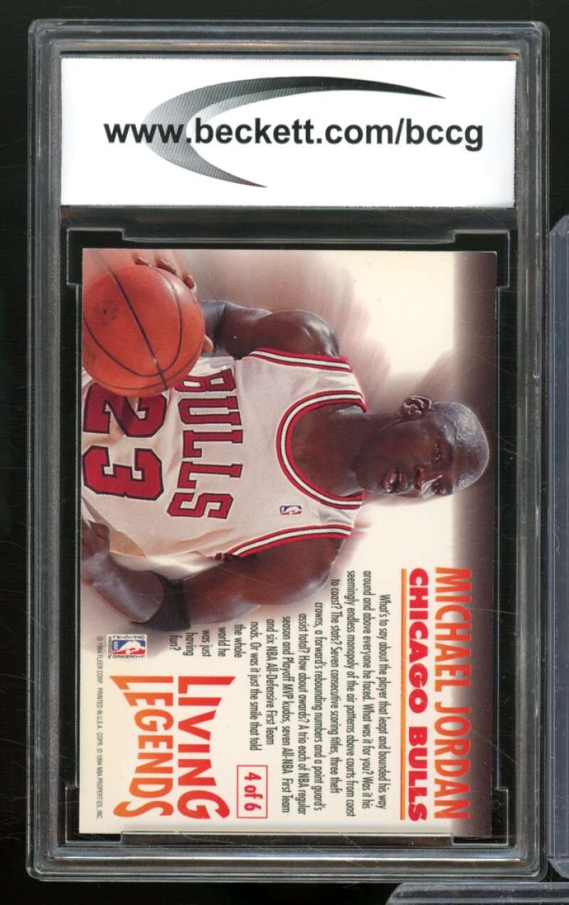 1993-94 Fleer Living Legends #4 Michael Jordan Card BGS BCCG 9 Near Mint+ Image 2