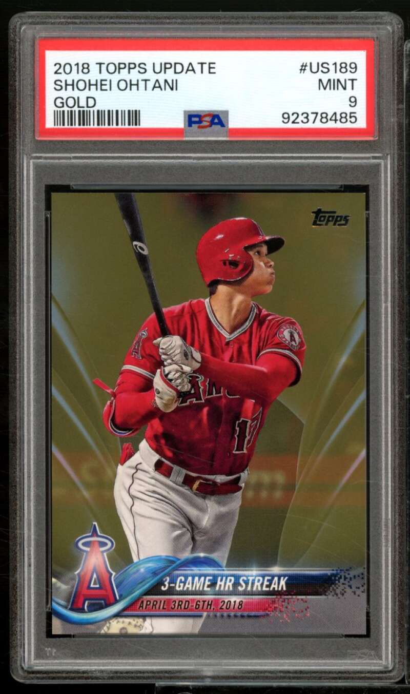 Shohei Ohtani Rookie Card 2018 Topps Update #US189 PSA 9 Image 1