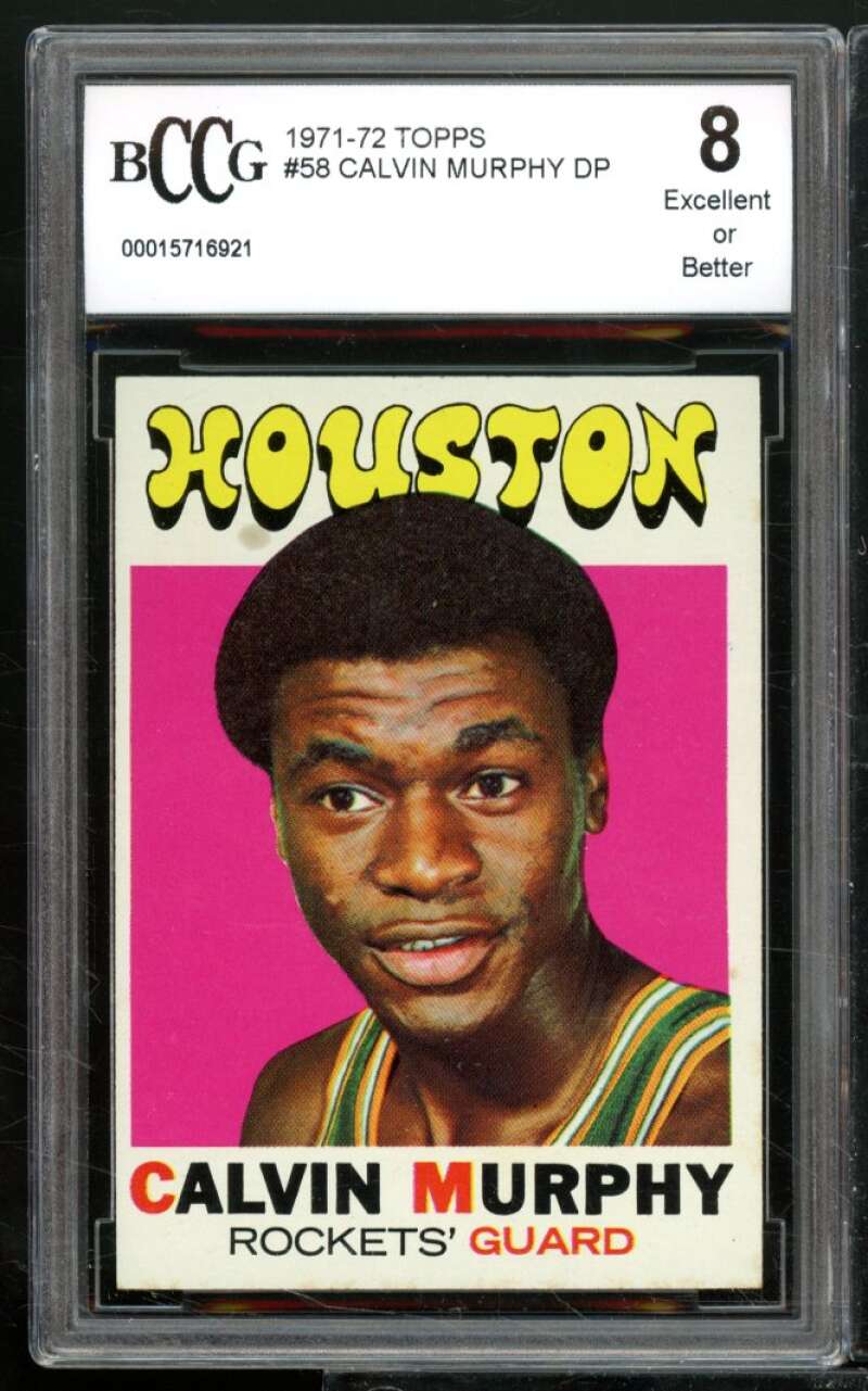 Calvin Murphy Card 1971-72 Topps #58 BGS BCCG 8 Image 1