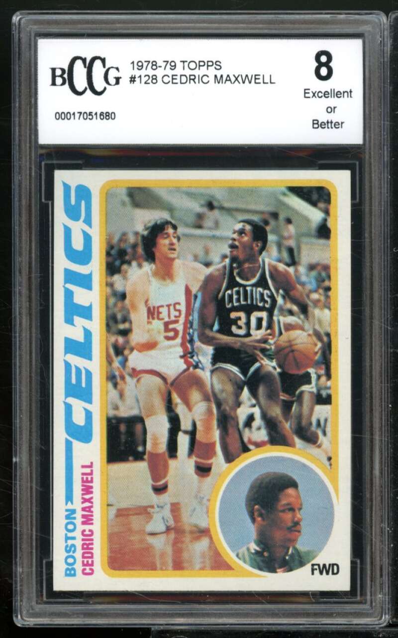 Cedric Maxwell Rookie Card 1978-79 Topps #128 BGS BCCG 8 Image 1